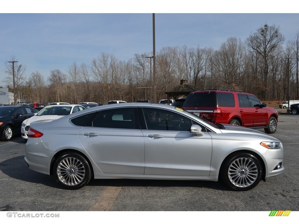 2013 Fusion Titanium - Ingot Silver Metallic / Charcoal Black photo #2