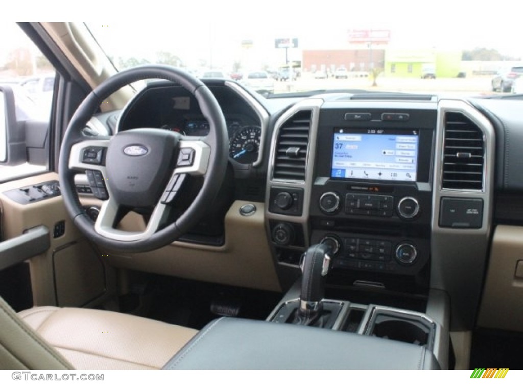 2017 F150 Lariat SuperCrew - Oxford White / Light Camel photo #28