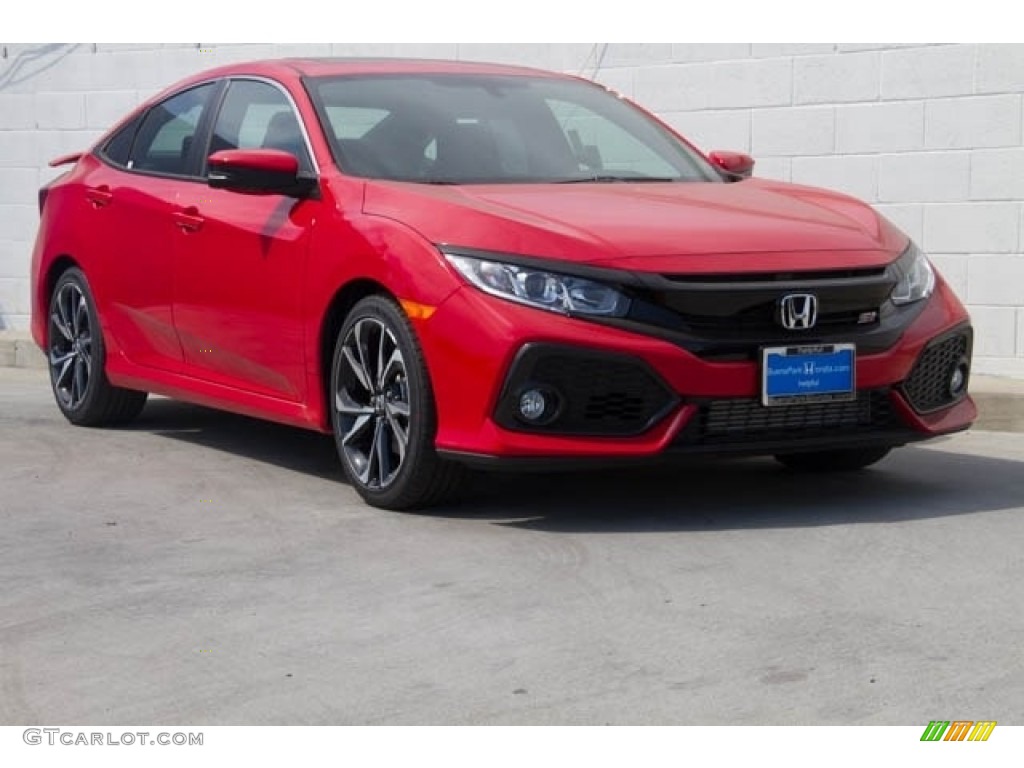 2018 Civic Si Sedan - Rallye Red / Black photo #1