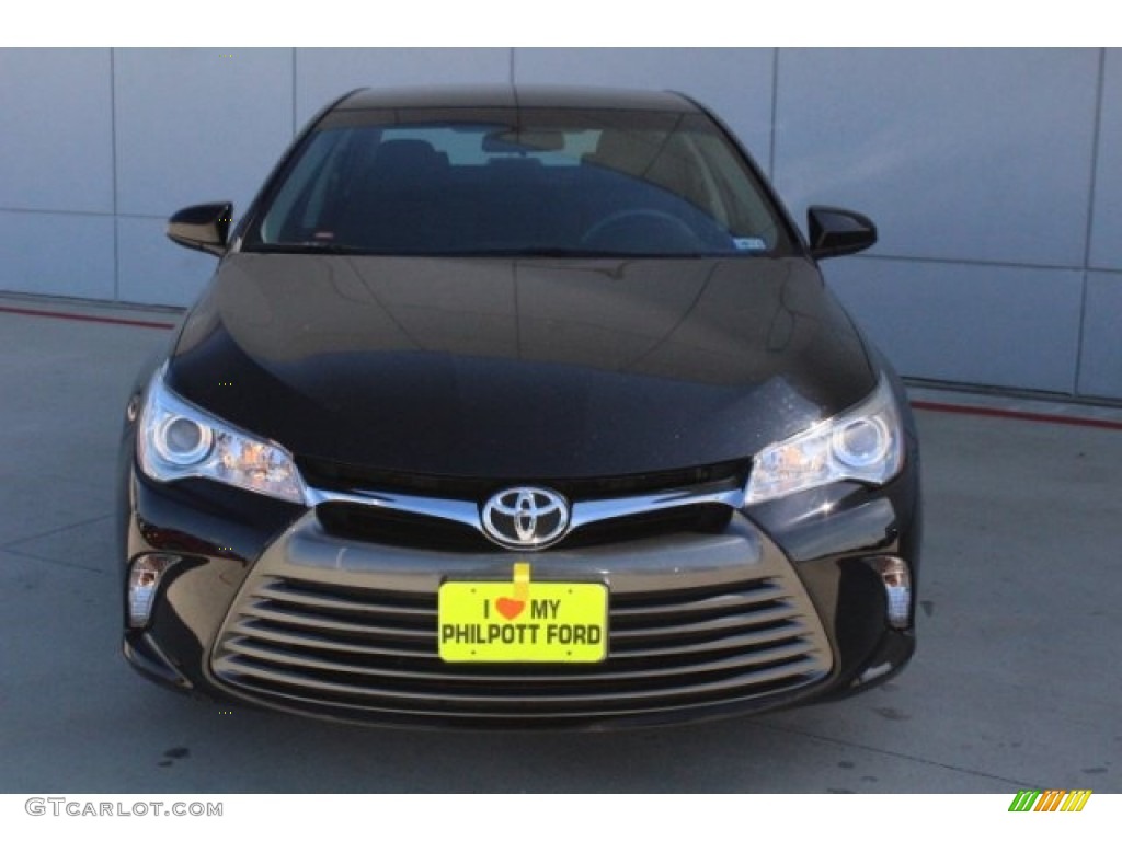 2015 Camry LE - Attitude Black Metallic / Black photo #3