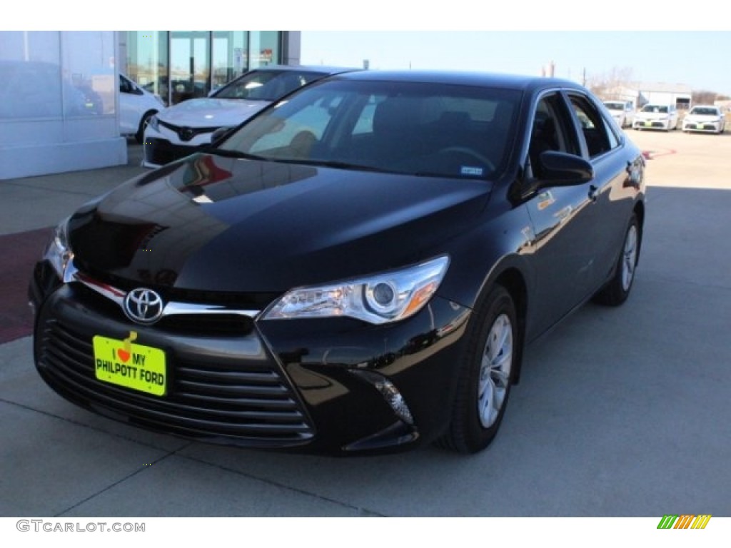 2015 Camry LE - Attitude Black Metallic / Black photo #1