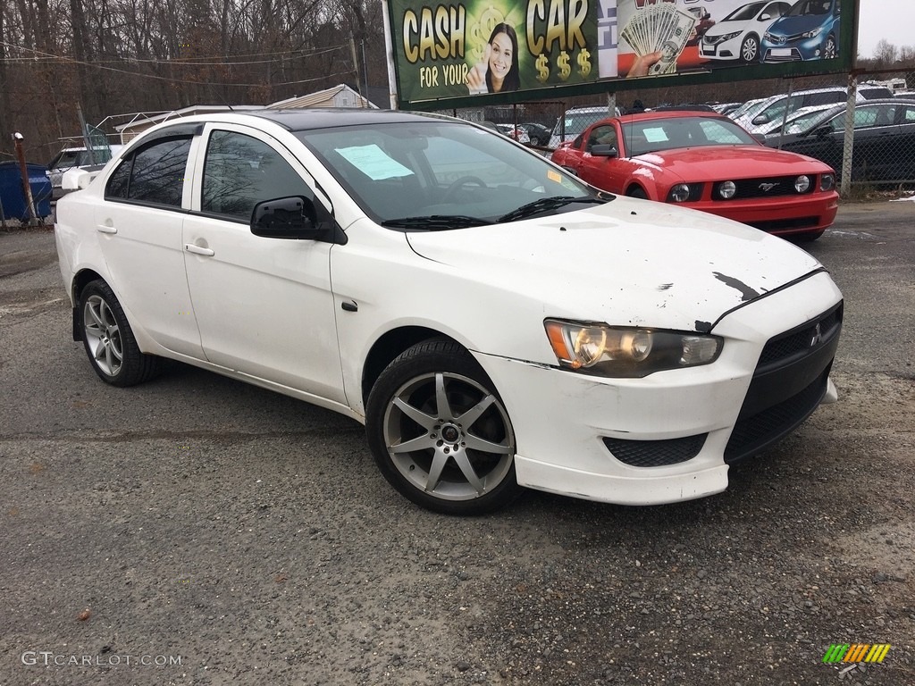 2008 Lancer DE - Wicked White / Black photo #1