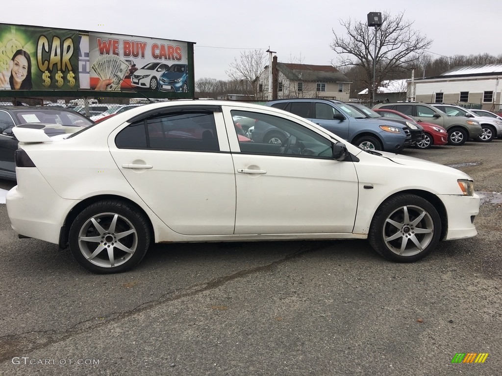 2008 Lancer DE - Wicked White / Black photo #2