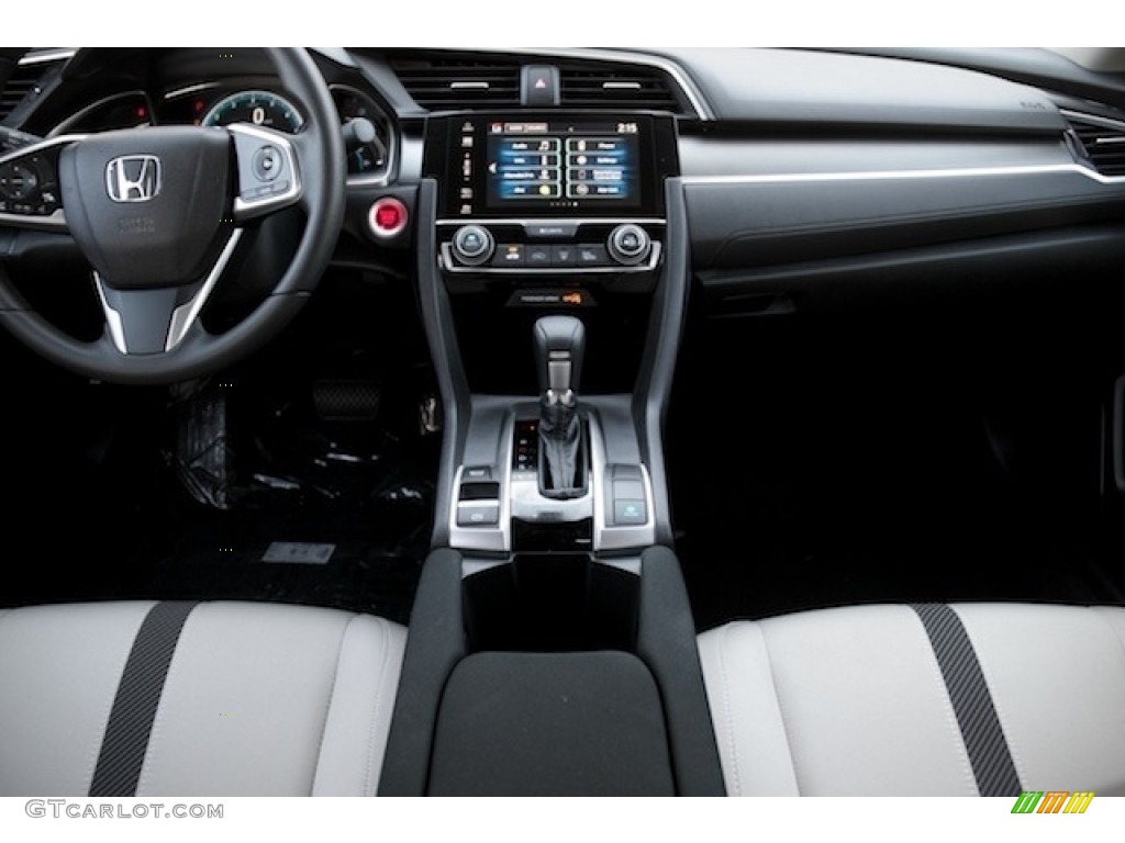 2018 Civic EX Sedan - Burgundy Night Pearl / Gray photo #13
