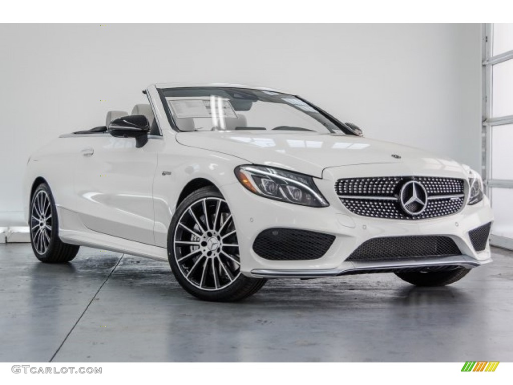 designo Diamond White Metallic 2018 Mercedes-Benz C 43 AMG 4Matic Cabriolet Exterior Photo #125128604