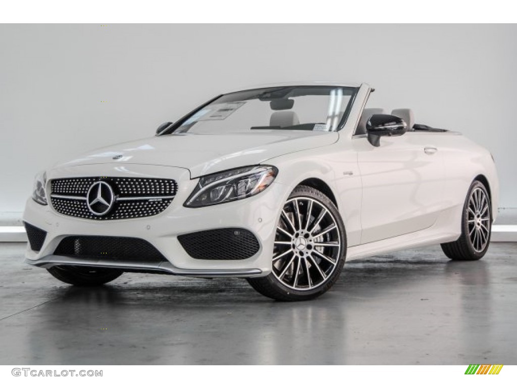 designo Diamond White Metallic 2018 Mercedes-Benz C 43 AMG 4Matic Cabriolet Exterior Photo #125128652
