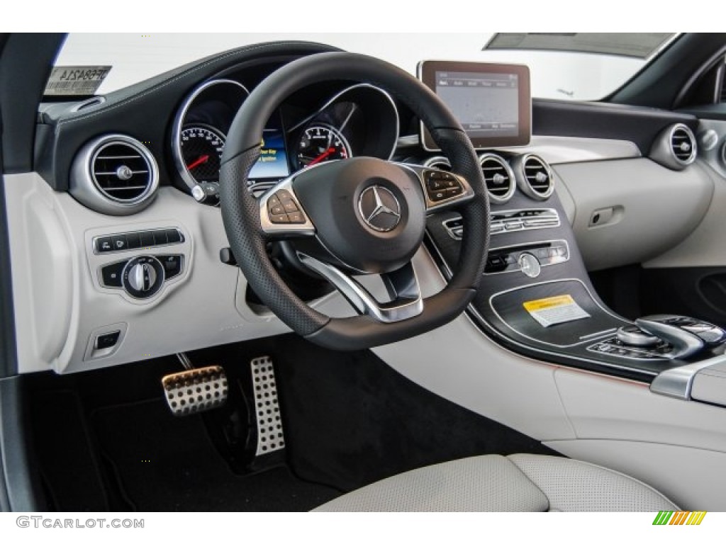 2018 Mercedes-Benz C 43 AMG 4Matic Cabriolet Crystal Grey/Black Dashboard Photo #125128808
