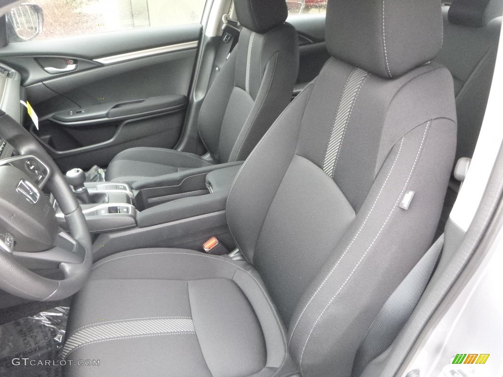 Black Interior 2018 Honda Civic LX Sedan Photo #125128904
