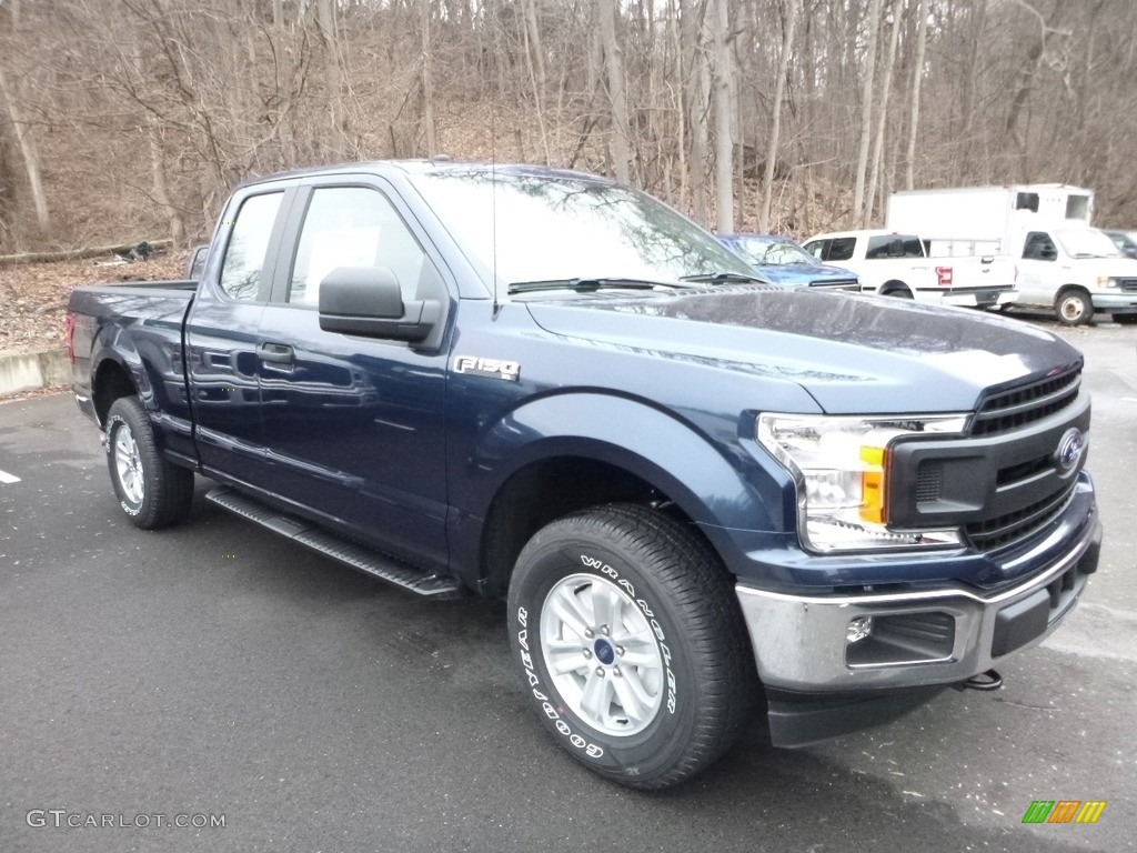 2018 F150 XL SuperCab 4x4 - Blue Jeans / Earth Gray photo #3