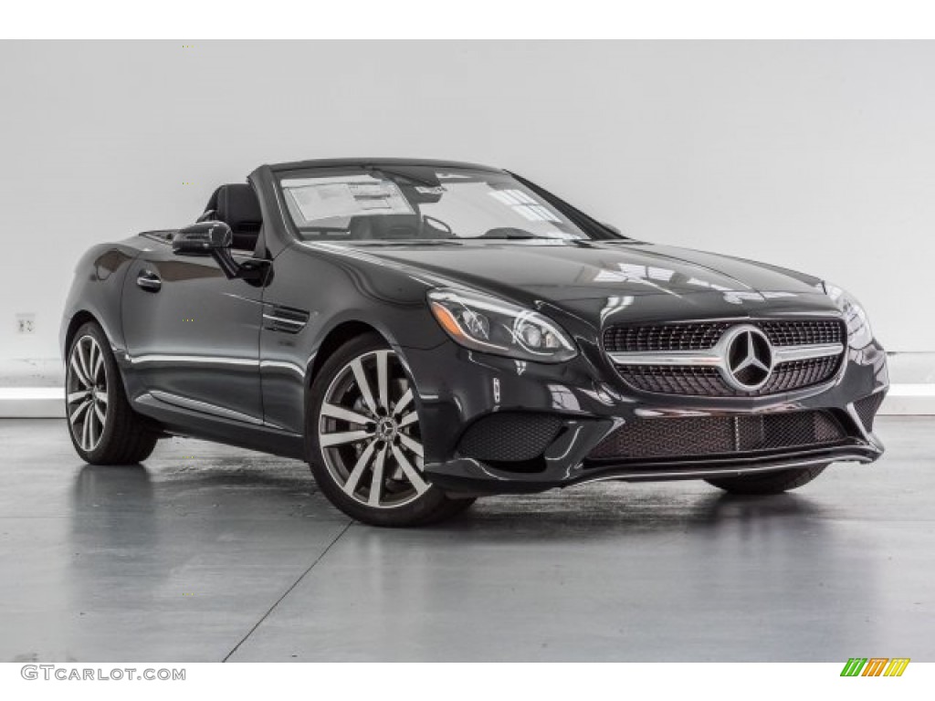 Black 2018 Mercedes-Benz SLC 300 Roadster Exterior Photo #125129309