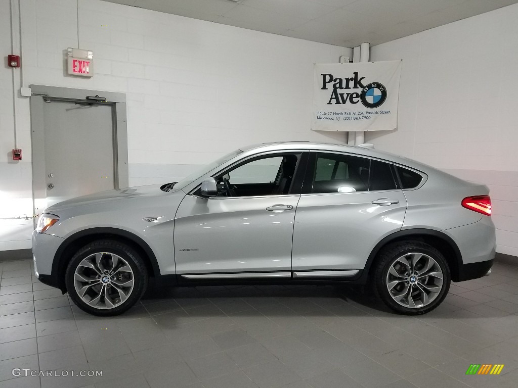 2015 X4 xDrive28i - Glacier Silver Metallic / Black photo #2