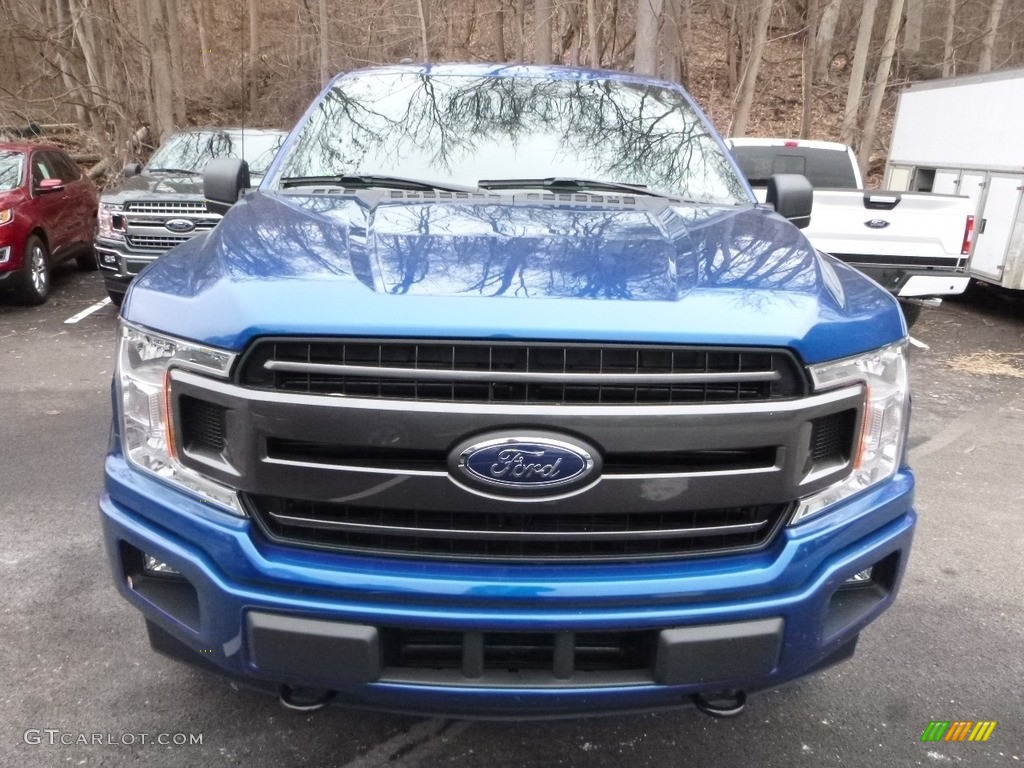 2018 F150 XLT SuperCrew 4x4 - Lightning Blue / Earth Gray photo #4