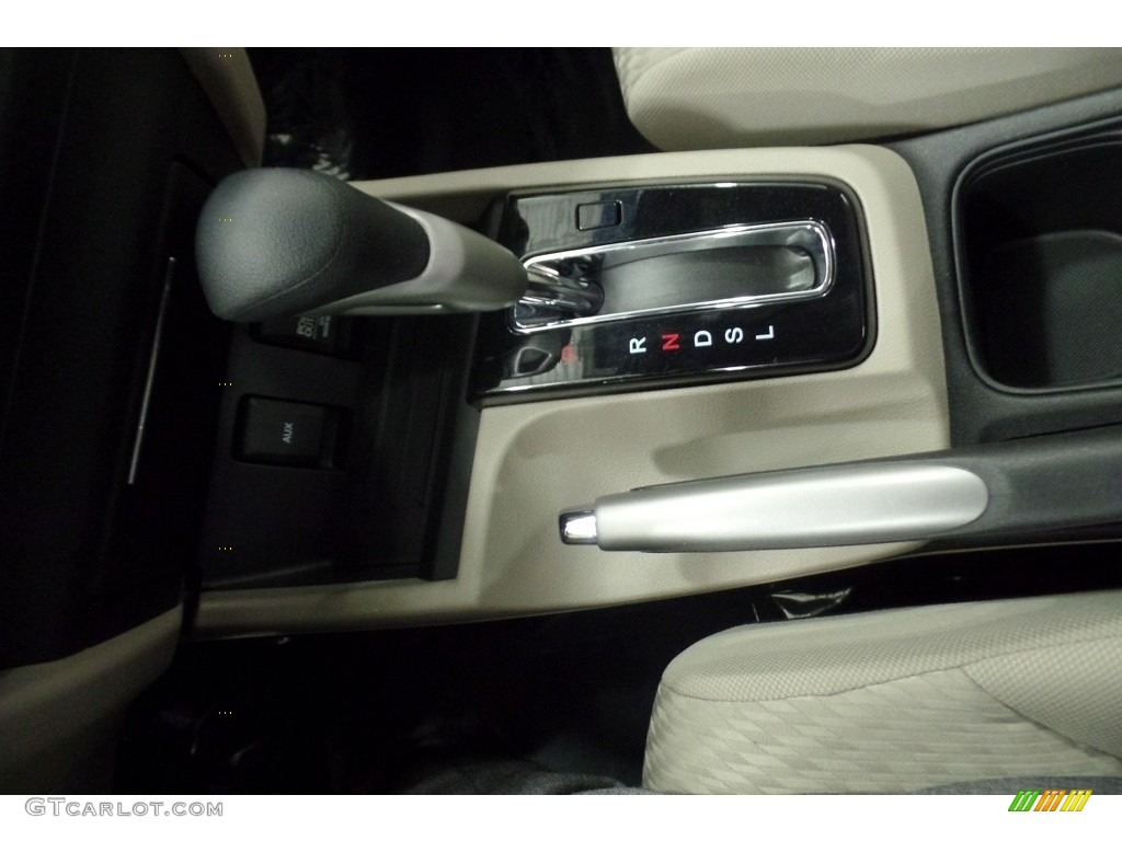 2015 Civic LX Sedan - Crimson Pearl / Beige photo #28