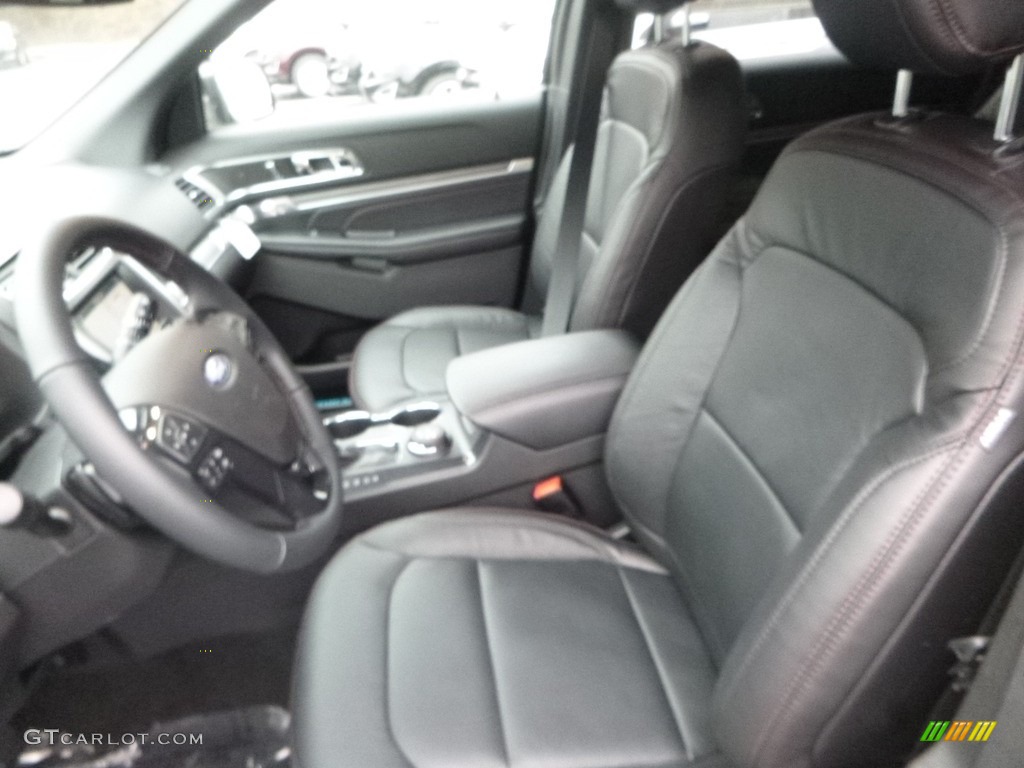 Ebony Black Interior 2018 Ford Explorer Sport 4WD Photo #125133191