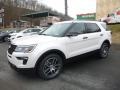 2018 White Platinum Ford Explorer Sport 4WD  photo #2
