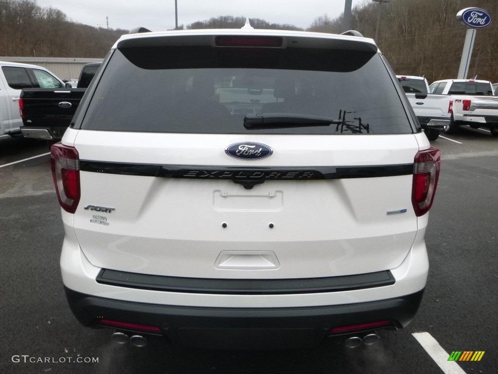 2018 Explorer Sport 4WD - White Platinum / Ebony Black photo #4