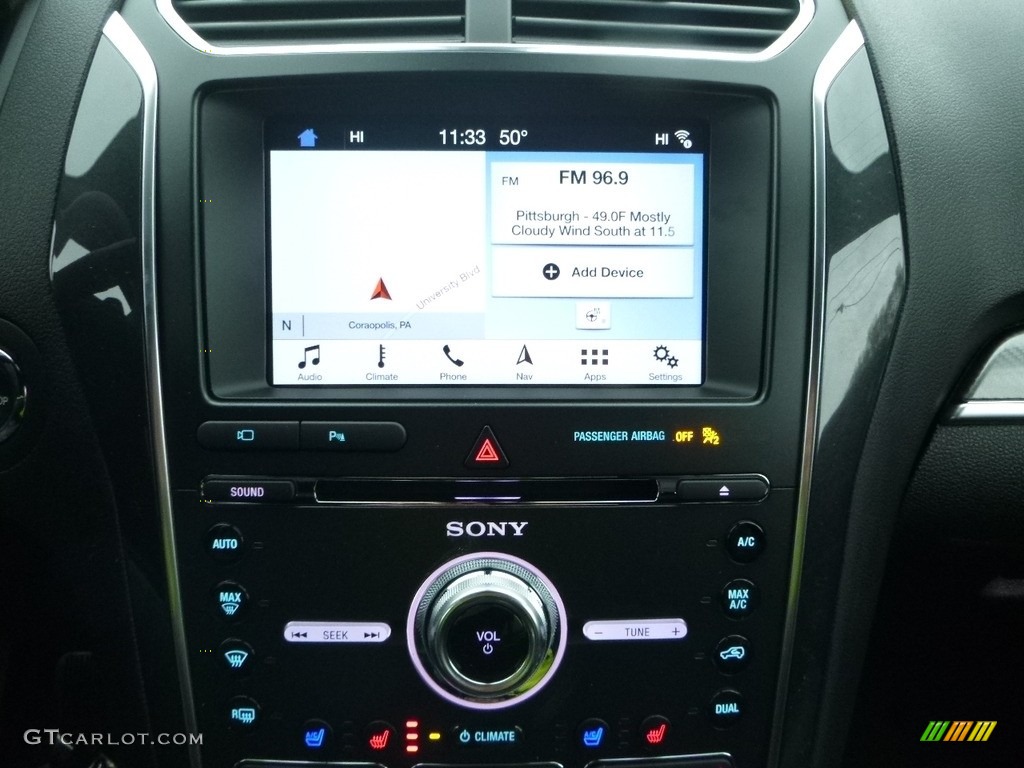 2018 Explorer Sport 4WD - White Platinum / Ebony Black photo #12