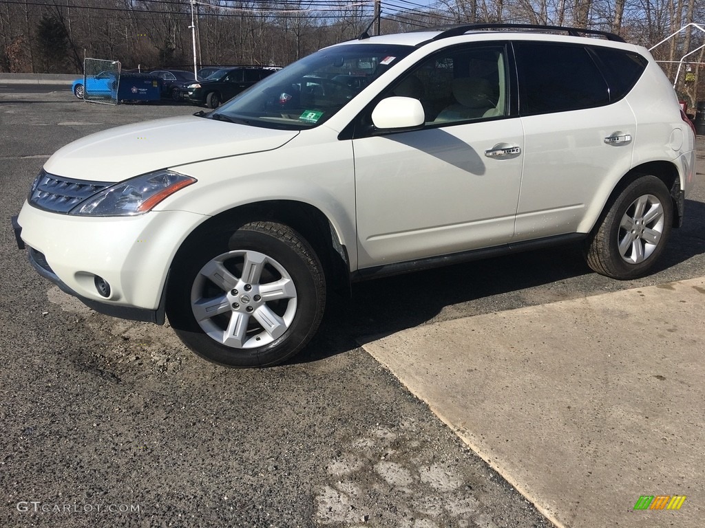 2007 Murano S AWD - Glacier Pearl White / Charcoal photo #2