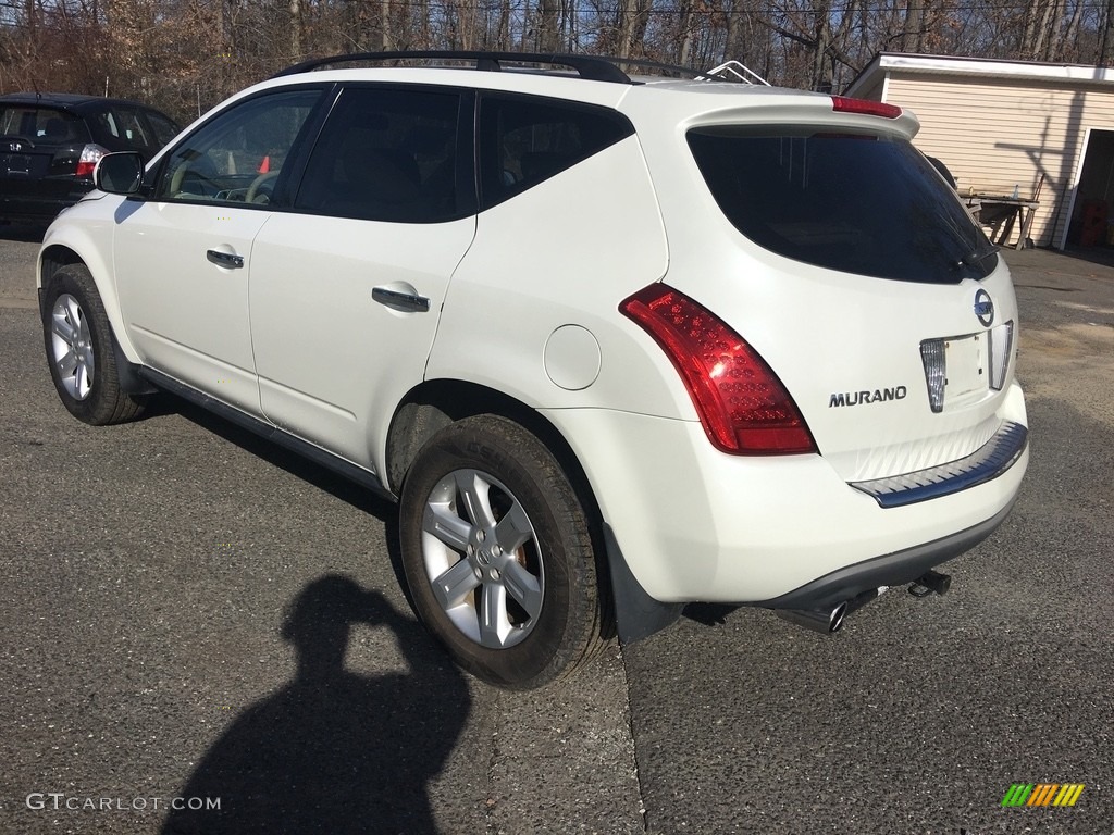 2007 Murano S AWD - Glacier Pearl White / Charcoal photo #6