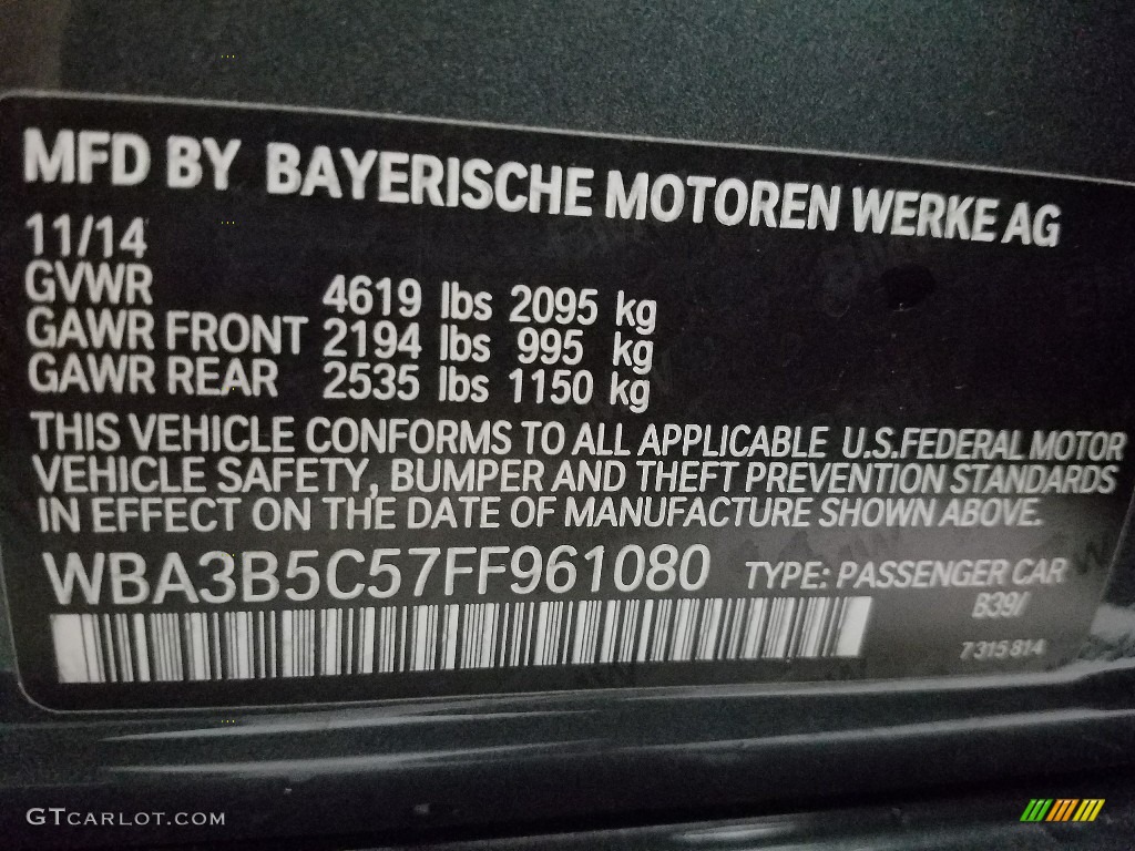 2015 3 Series 328i xDrive Sedan - Mineral Grey Metallic / Black photo #28