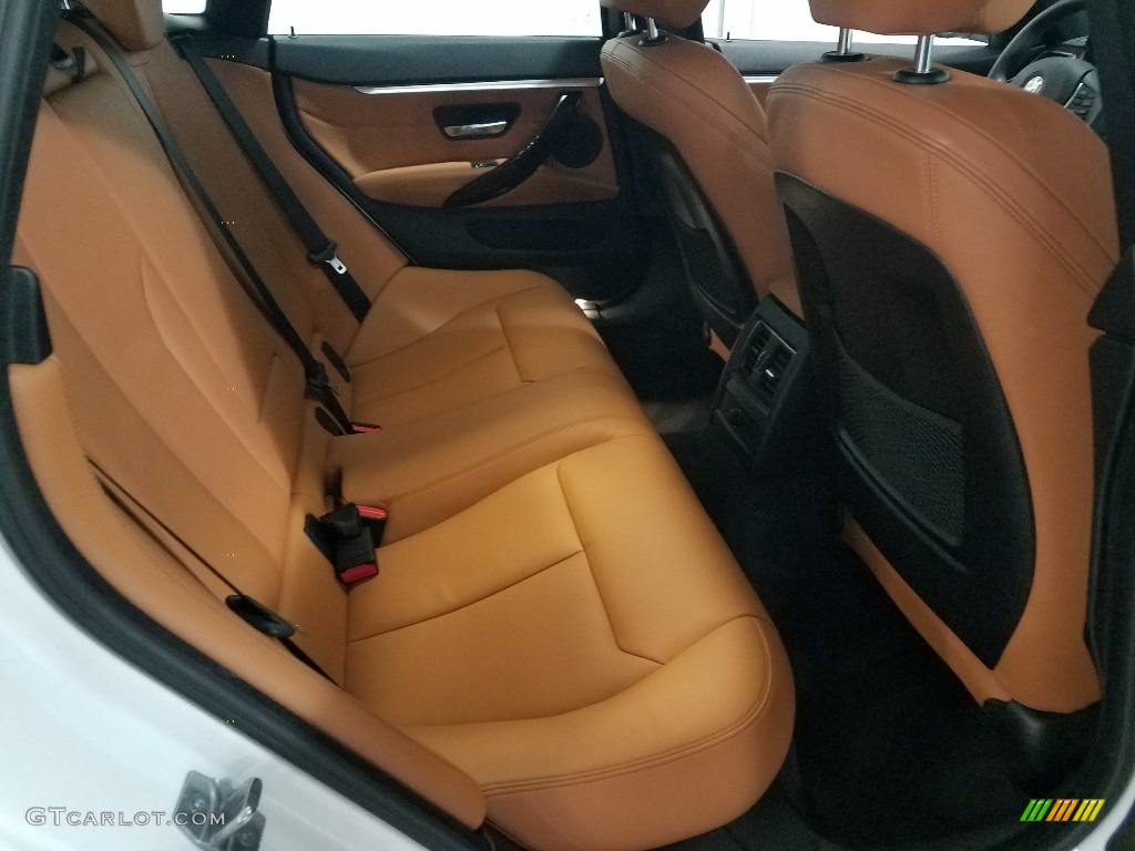 2018 4 Series 430i xDrive Gran Coupe - Mineral White Metallic / Cognac photo #11