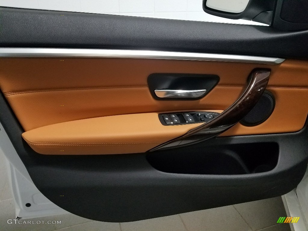 2018 4 Series 430i xDrive Gran Coupe - Mineral White Metallic / Cognac photo #12