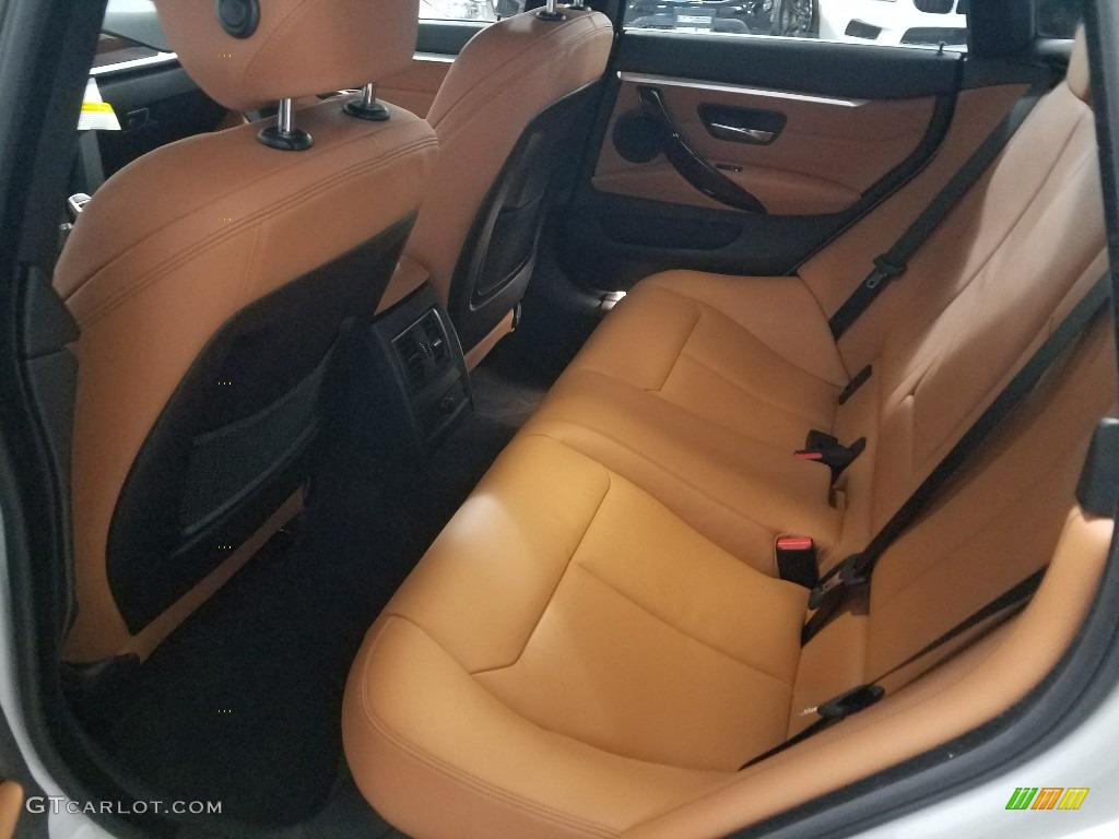 2018 4 Series 430i xDrive Gran Coupe - Mineral White Metallic / Cognac photo #14