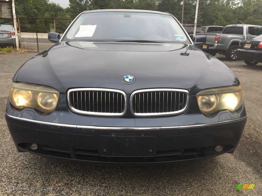 2002 7 Series 745Li Sedan - Toledo Blue Metallic / Flannel Grey photo #12