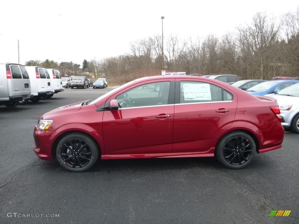 Cajun Red Tintcoat 2018 Chevrolet Sonic LT Sedan Exterior Photo #125137496