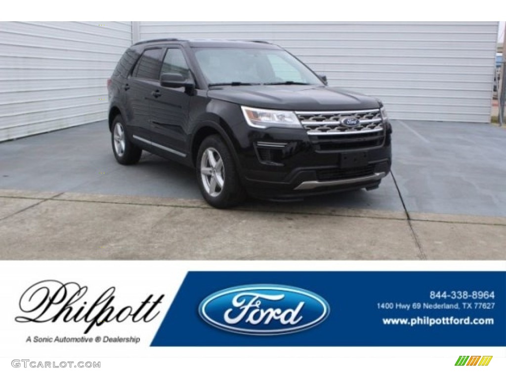 2018 Explorer XLT - Shadow Black / Ebony Black photo #1