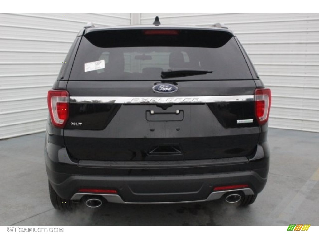 2018 Explorer XLT - Shadow Black / Ebony Black photo #6