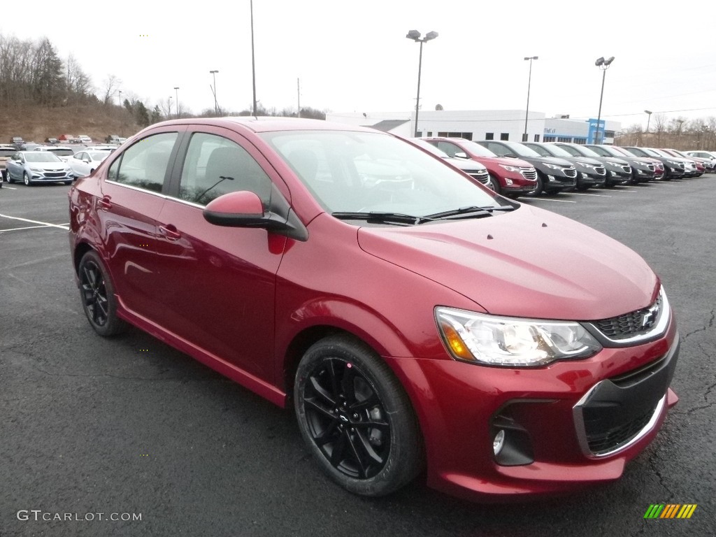 Cajun Red Tintcoat 2018 Chevrolet Sonic LT Sedan Exterior Photo #125137643