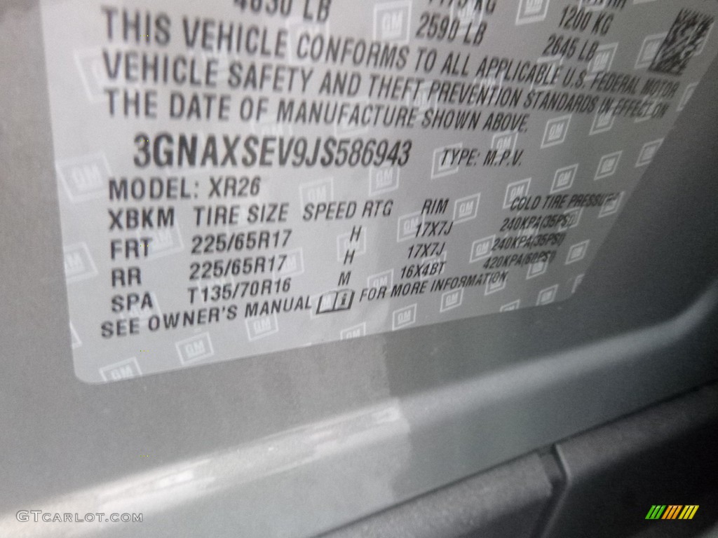 2018 Equinox LT AWD - Pepperdust Metallic / Jet Black photo #16