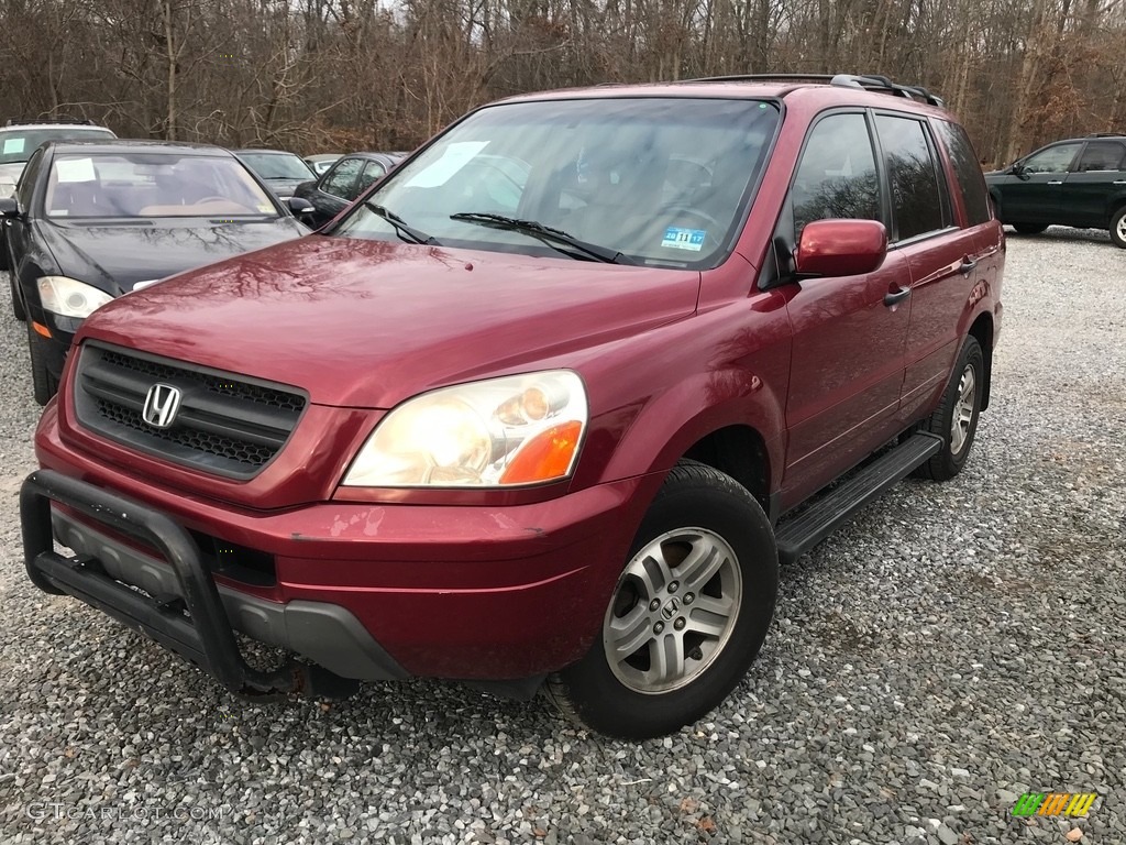 2005 Pilot EX-L 4WD - Redrock Pearl / Saddle photo #1