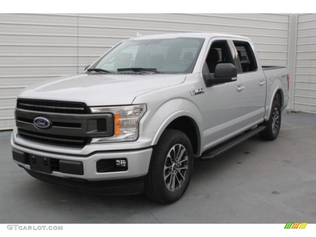 2018 F150 XLT SuperCrew - Ingot Silver / Black photo #3