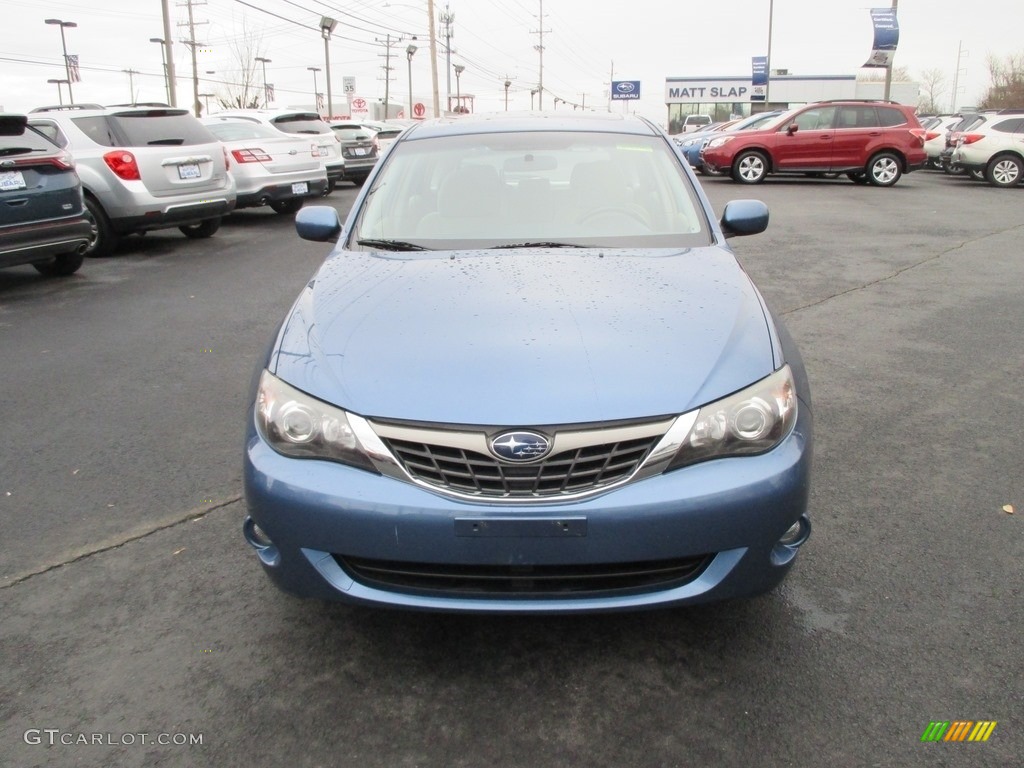 2009 Impreza 2.5i Premium Wagon - Newport Blue Pearl / Ivory photo #3