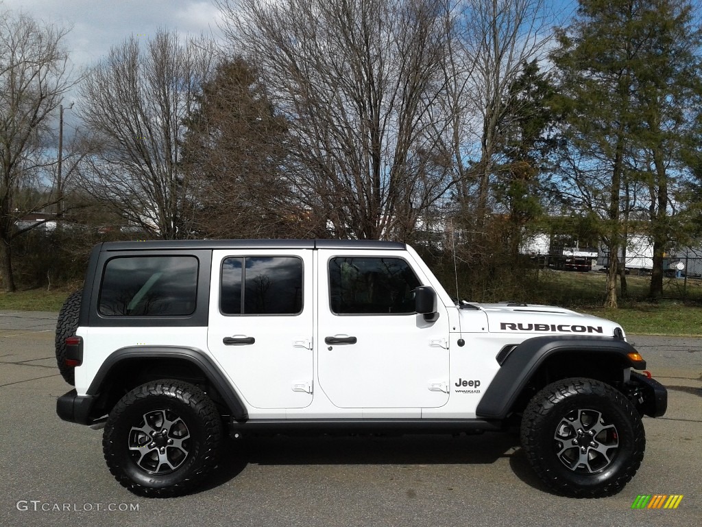 2018 Wrangler Unlimited Rubicon 4x4 - Bright White / Black/Heritage Tan photo #5