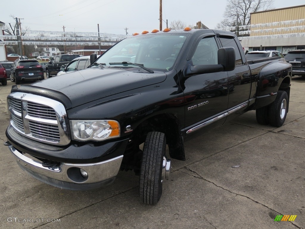 2005 Ram 3500 SLT Quad Cab 4x4 Dually - Black / Dark Slate Gray photo #6