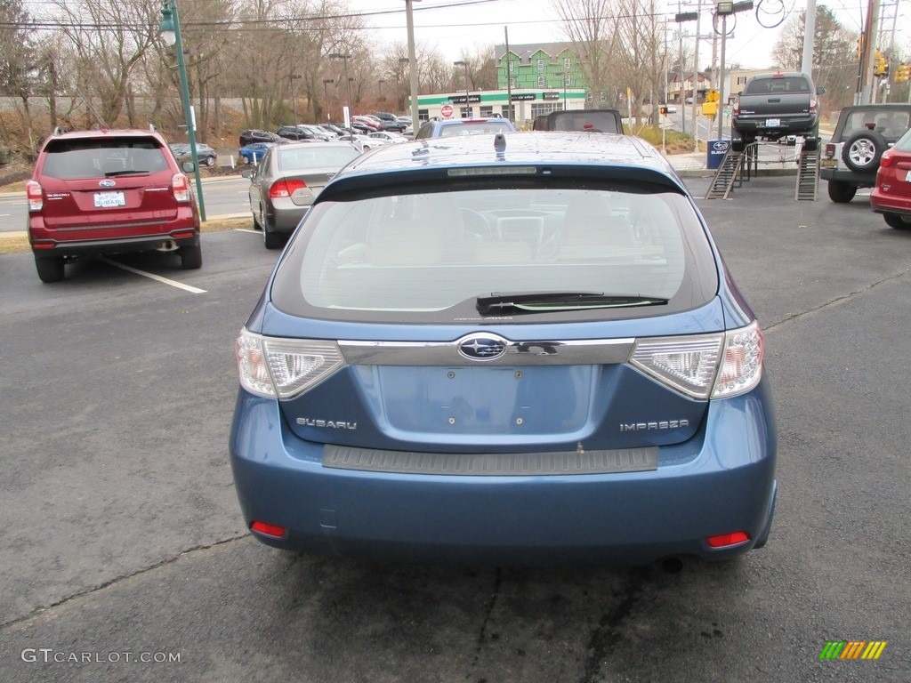 2009 Impreza 2.5i Premium Wagon - Newport Blue Pearl / Ivory photo #7