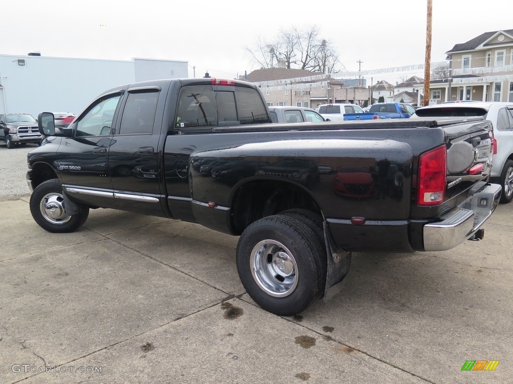 2005 Ram 3500 SLT Quad Cab 4x4 Dually - Black / Dark Slate Gray photo #7