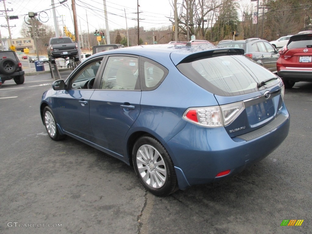 2009 Impreza 2.5i Premium Wagon - Newport Blue Pearl / Ivory photo #8