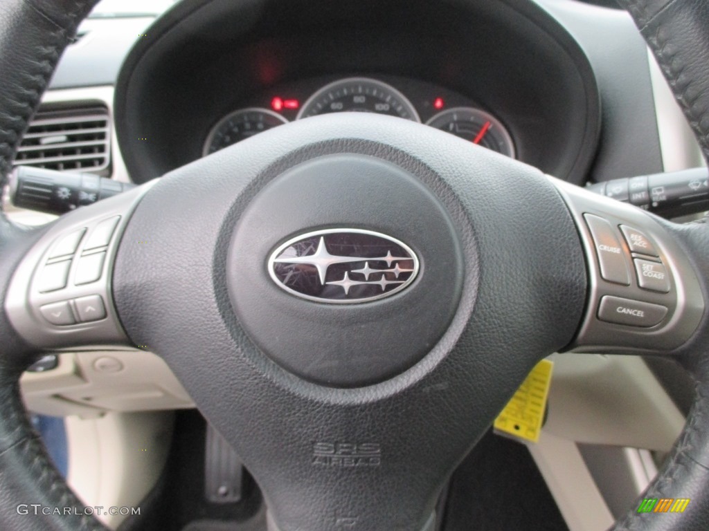 2009 Impreza 2.5i Premium Wagon - Newport Blue Pearl / Ivory photo #11