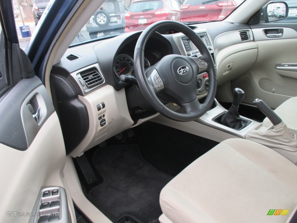 2009 Impreza 2.5i Premium Wagon - Newport Blue Pearl / Ivory photo #12