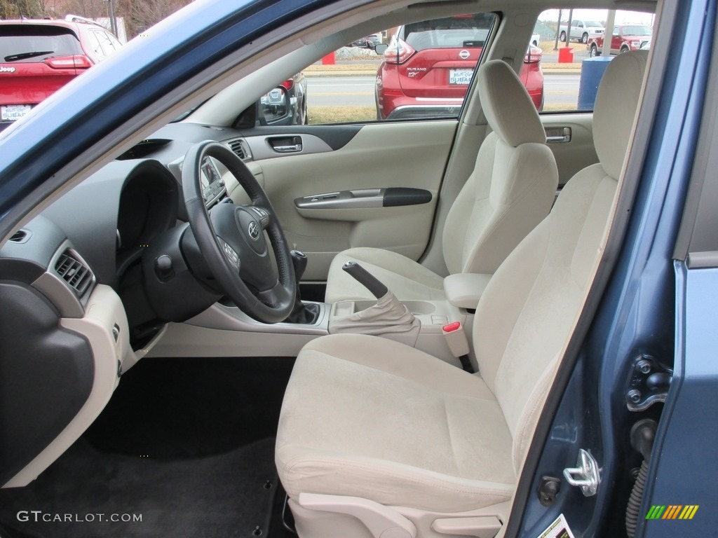 2009 Impreza 2.5i Premium Wagon - Newport Blue Pearl / Ivory photo #13