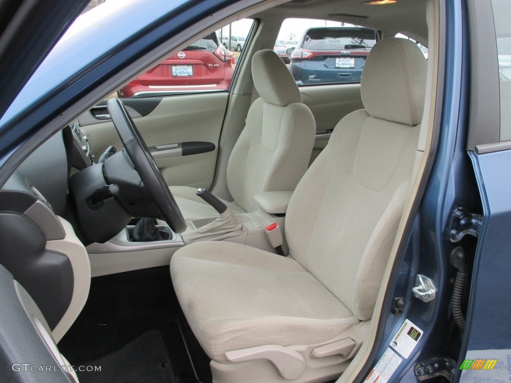 2009 Impreza 2.5i Premium Wagon - Newport Blue Pearl / Ivory photo #16