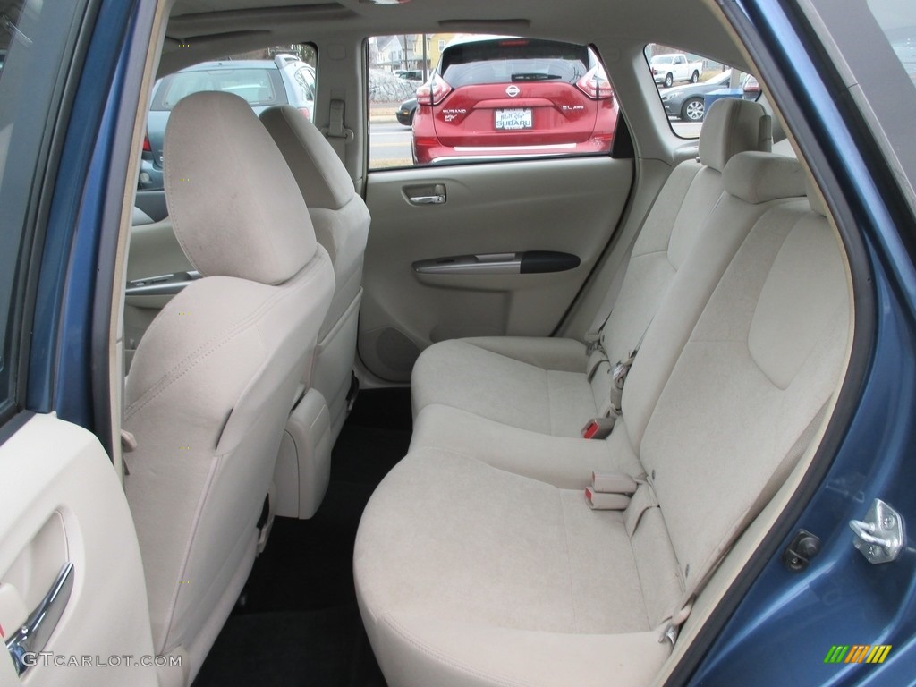 2009 Impreza 2.5i Premium Wagon - Newport Blue Pearl / Ivory photo #22
