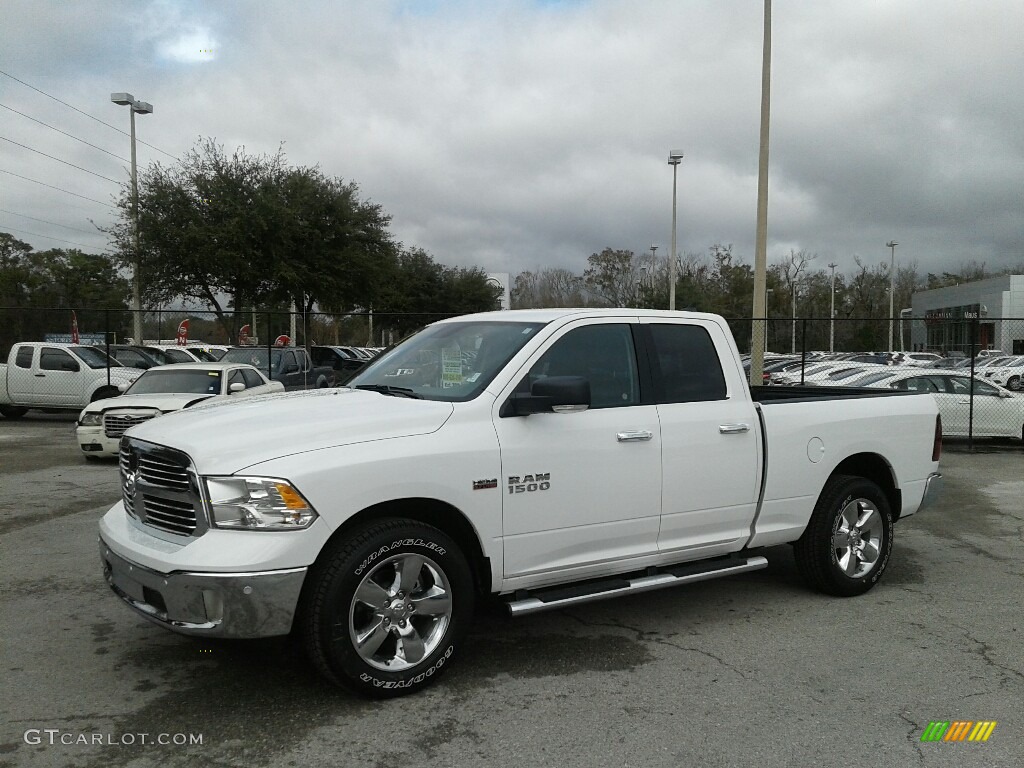 2018 1500 Big Horn Quad Cab - Bright White / Black/Diesel Gray photo #1