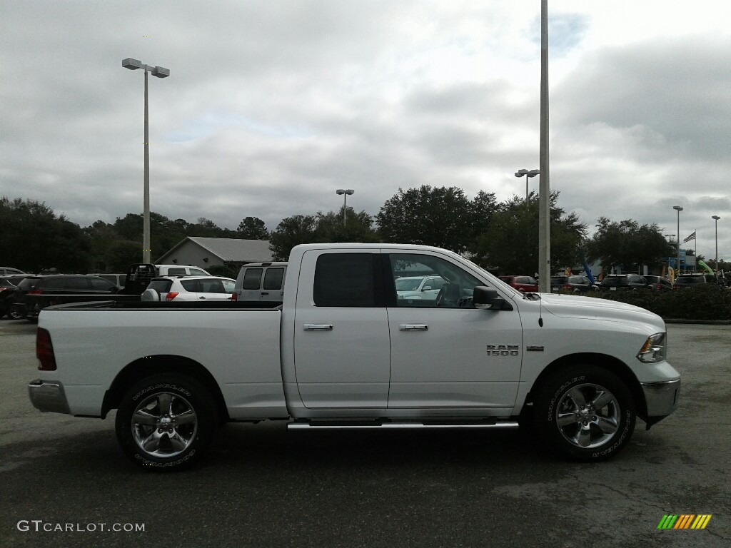 2018 1500 Big Horn Quad Cab - Bright White / Black/Diesel Gray photo #6