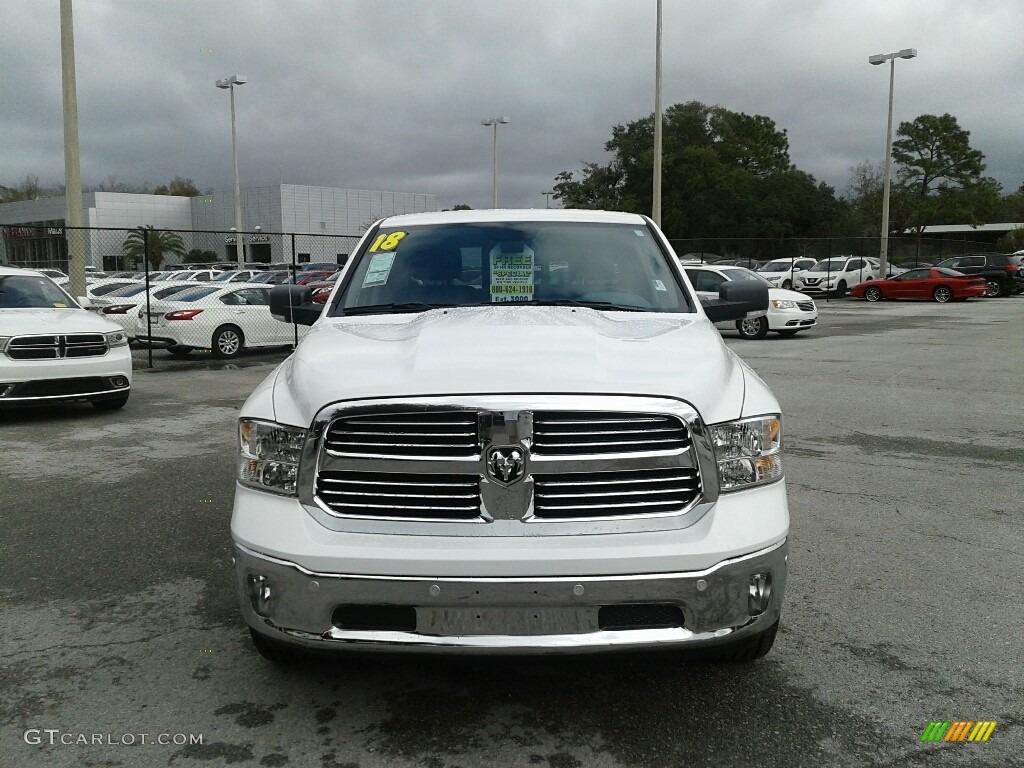2018 1500 Big Horn Quad Cab - Bright White / Black/Diesel Gray photo #8