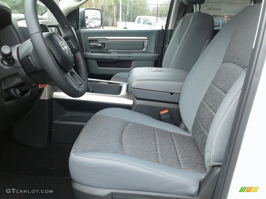 2018 1500 Big Horn Quad Cab - Bright White / Black/Diesel Gray photo #9